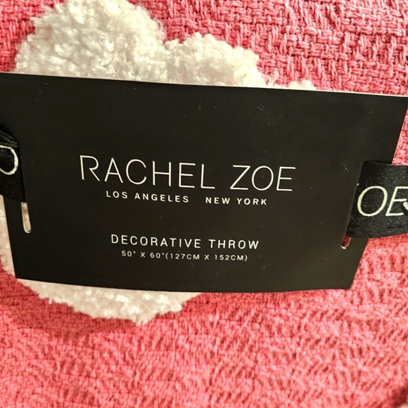 Rachel Zoe Ghost Blanket Hot Pink & White Halloween TikTok Must Have - Picture 3 of 3